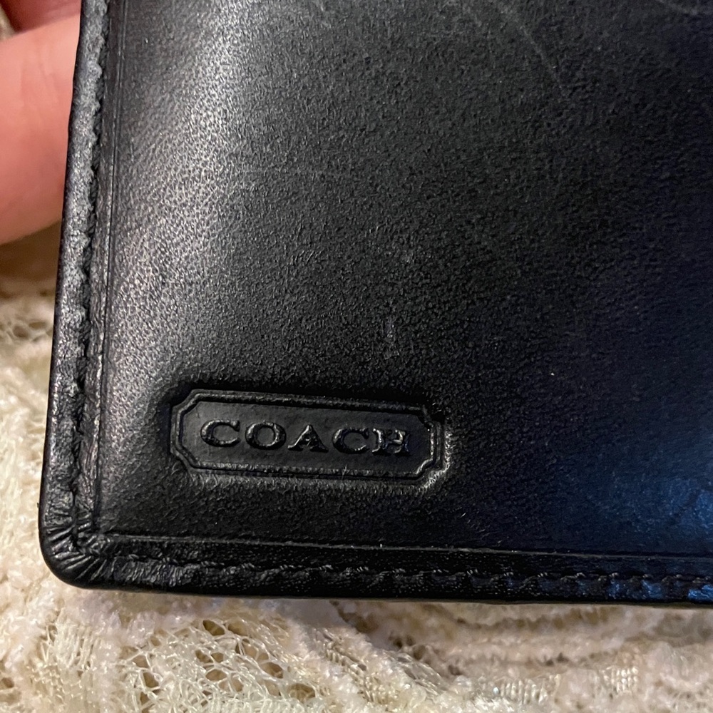 Coach Black Designer Signature Wallet - Picture 9 of 13